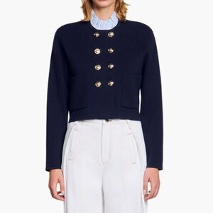 Sandro Willem Cardigan with a removable collar size xSmall (0)